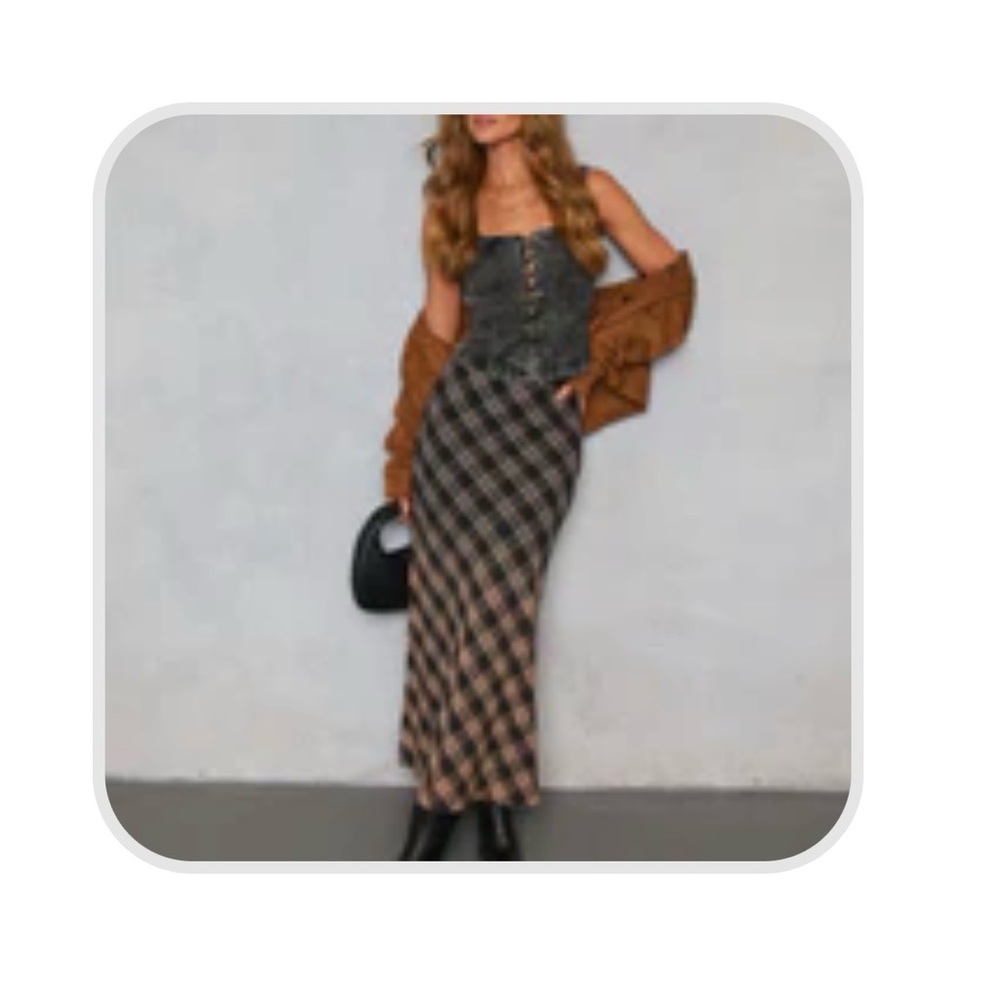 Vici Bronzed Harvest maxi skirt